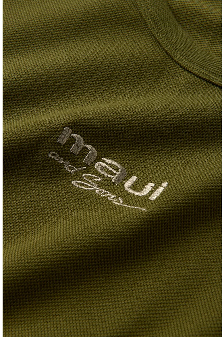 Embroidered Logo Raglan Sleeve Cotton T-Shirt, Alternate, color, OLIVE