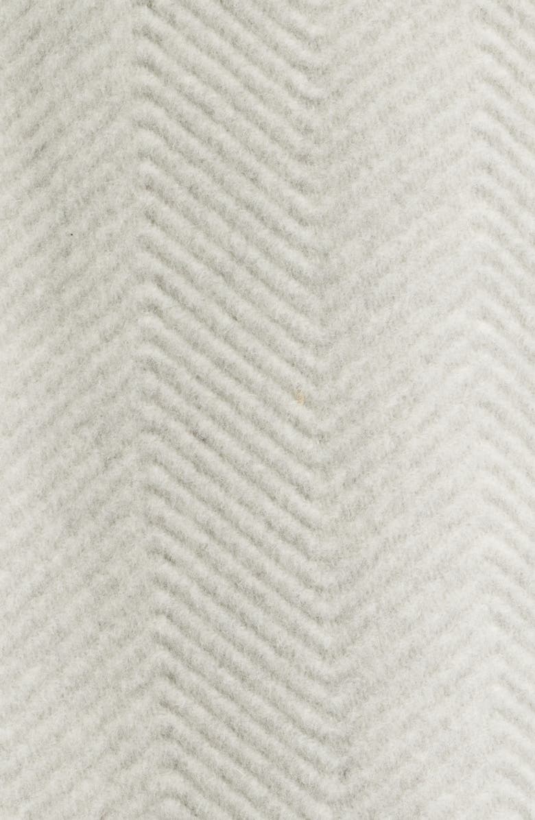 Eileen Fisher Classic Collar Wool Herringbone Coat, Alternate, color, Sea Salt