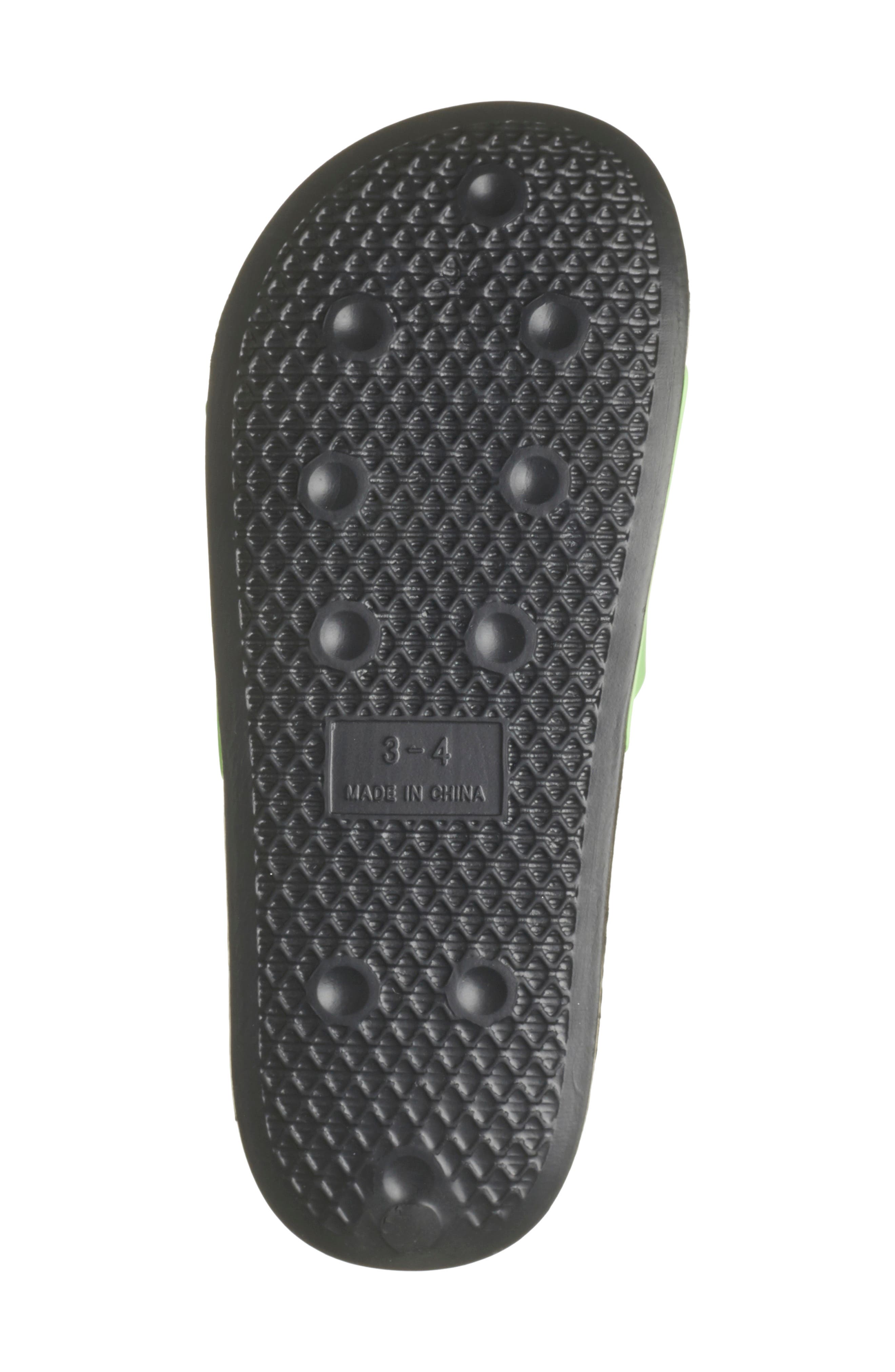 SG Footwear x Minecraft<sup>®</sup> Kids' Creeper Slide Sandal, Alternate, color, Green