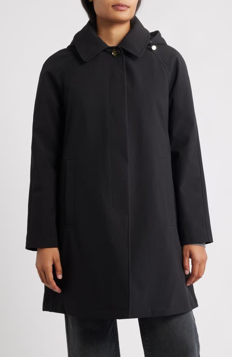 Heritage Bonded Trench Raincoat with Removable Hood