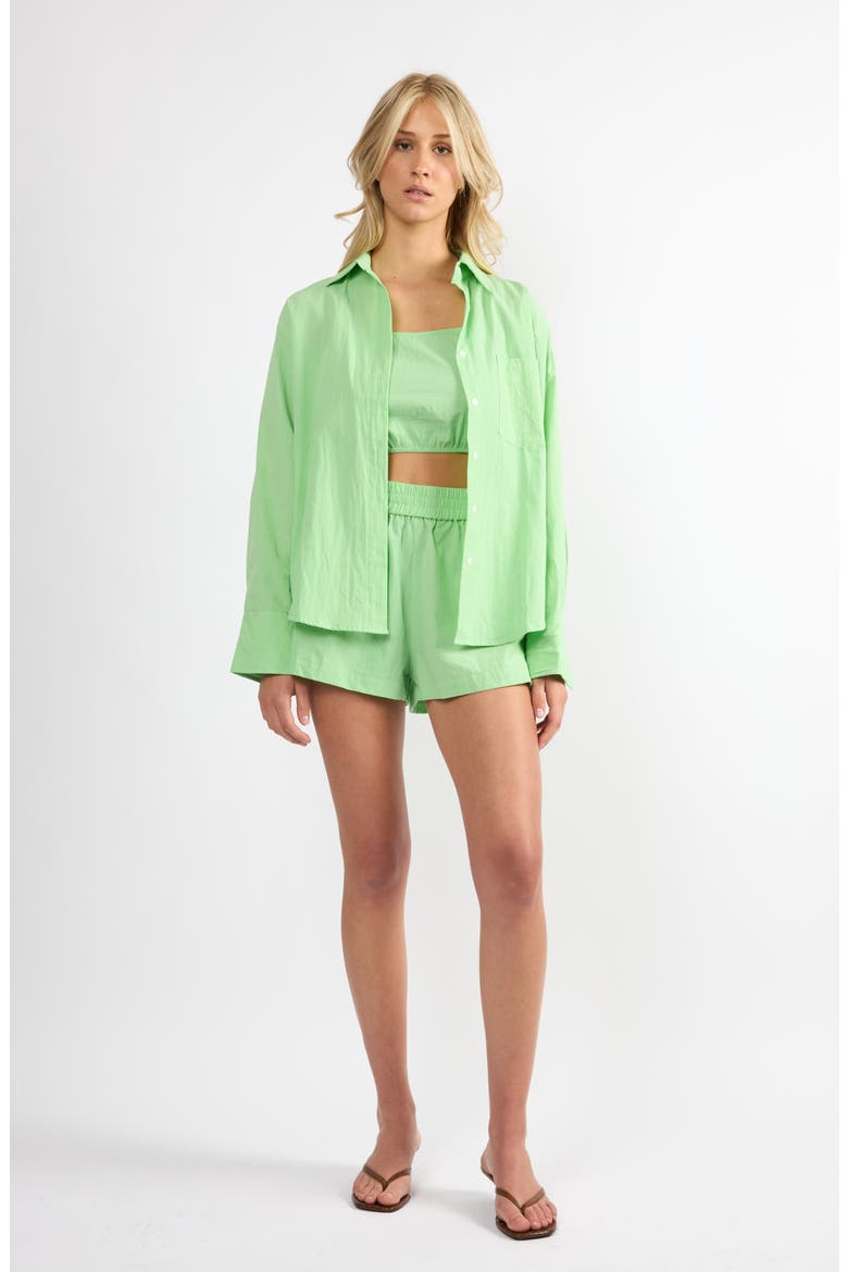 The Everyday Boyfriend Shirt, Alternate, color, GREEN