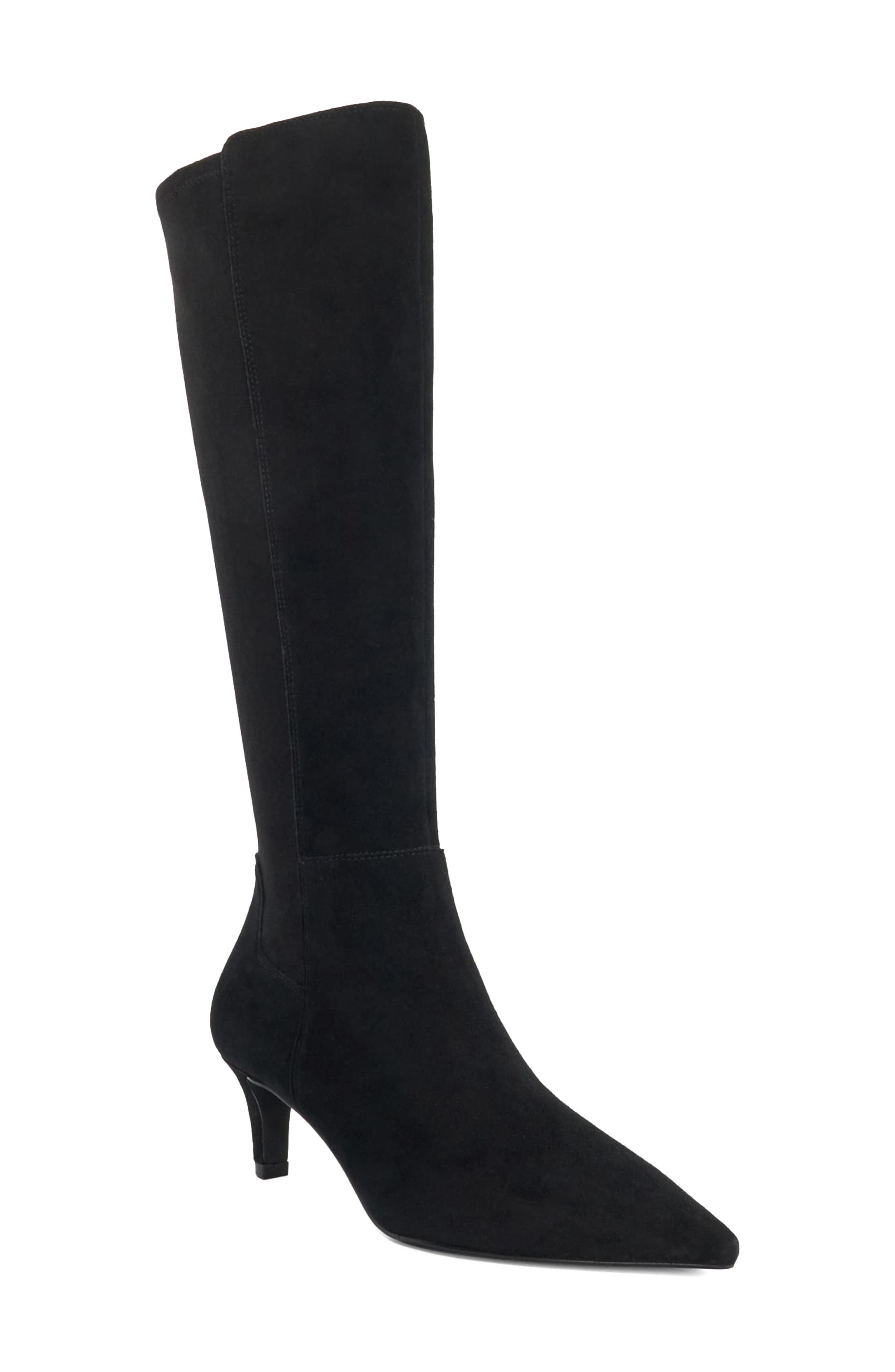 Sultry Leather Knee High Boot