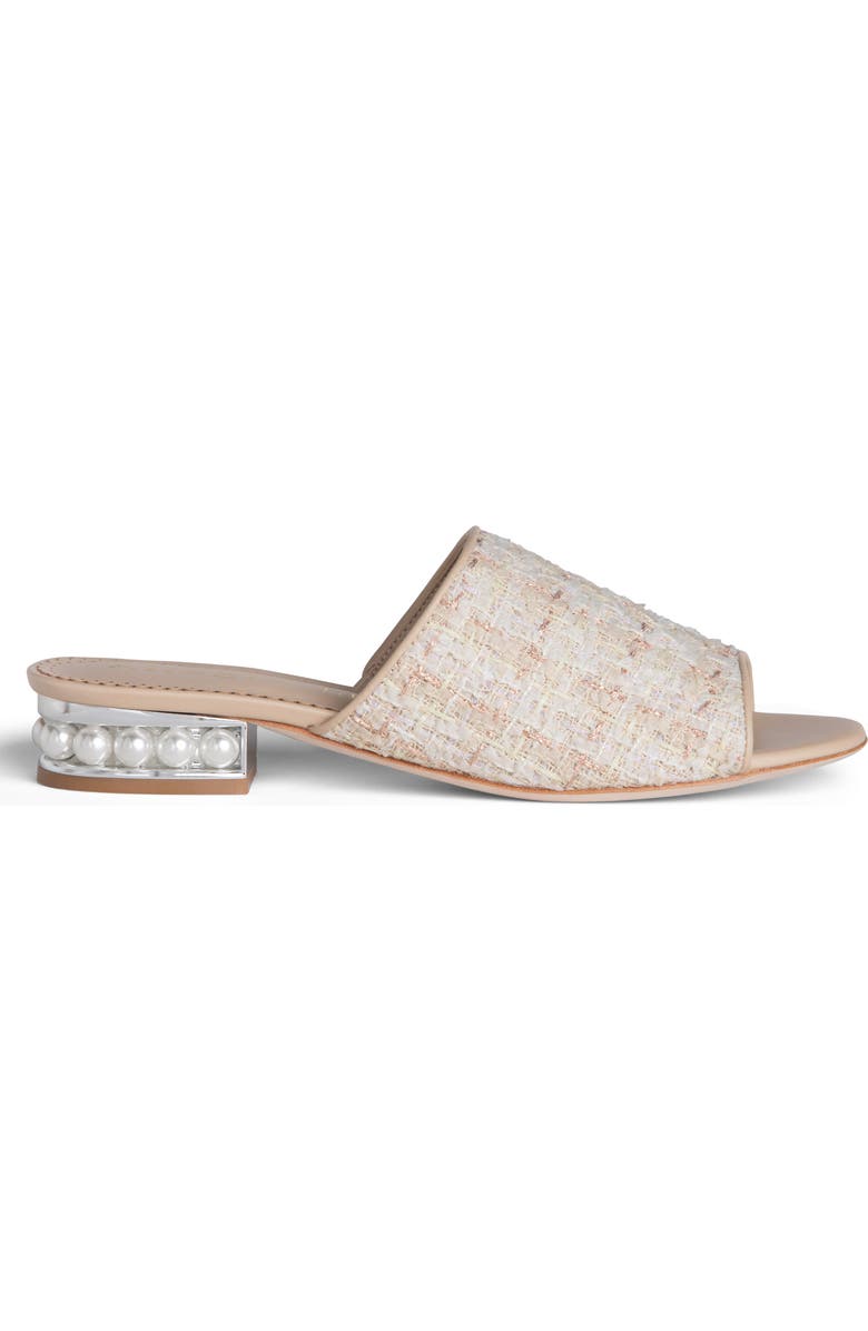 Allegra James Blanche Tweed Slide, Main, color,