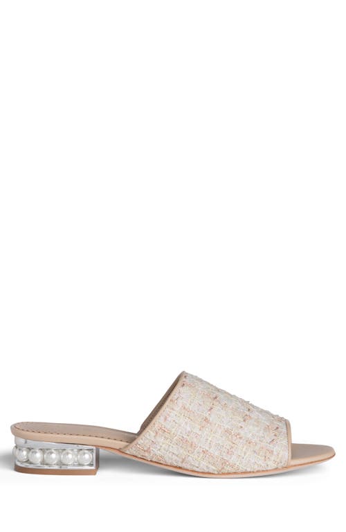 Allegra James Blanche Tweed Slide In Beige