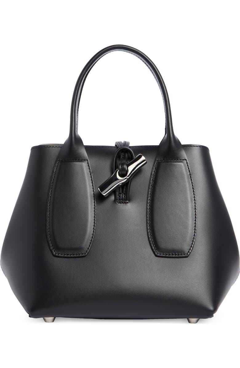 Longchamp Le Roseau Box Cube Handbag, Main, color, Black