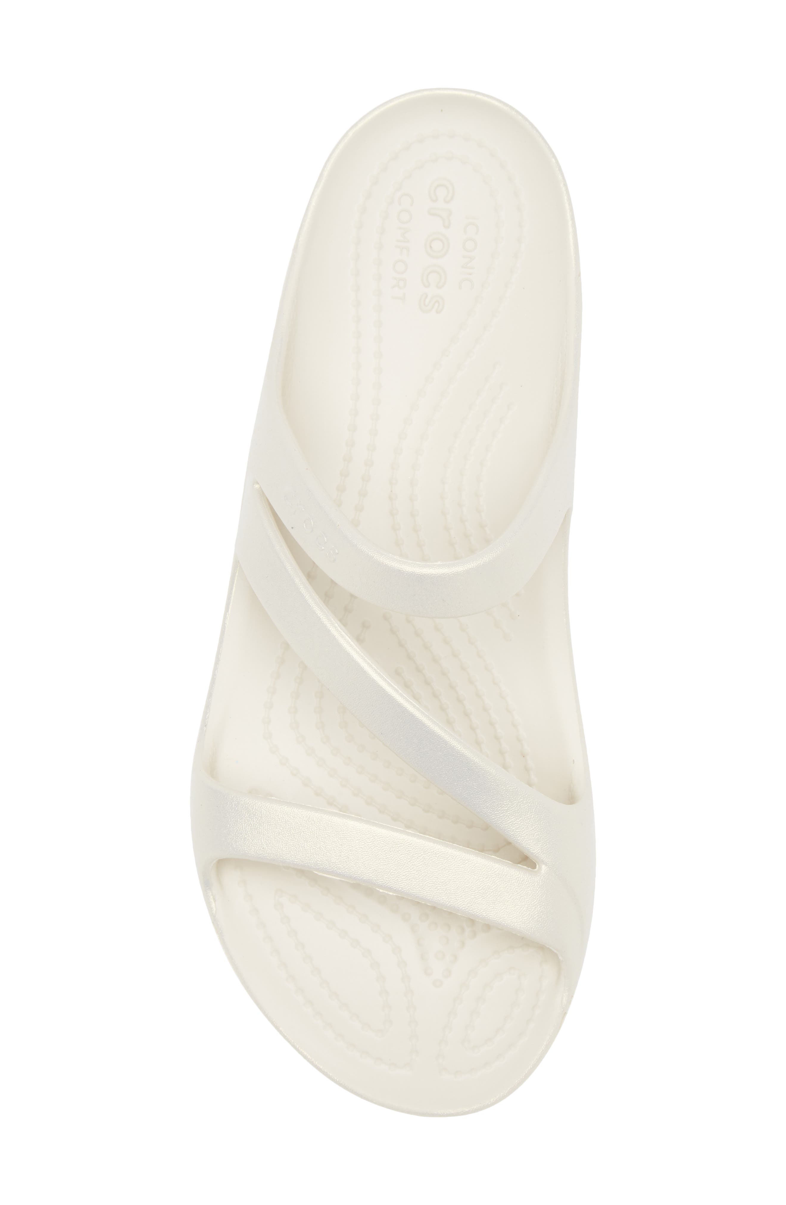 CROCS Kadee II Shimmer Slide Sandal, Alternate, color, Stucco