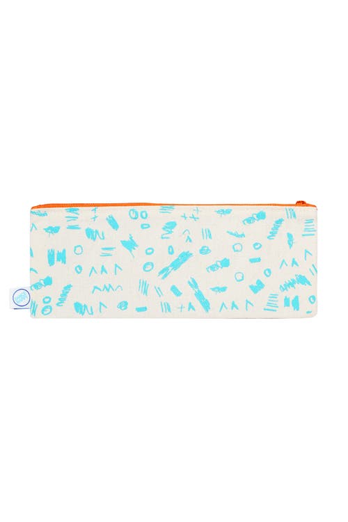 Dance Happy Make Your Mark Pencil Case In Aqua