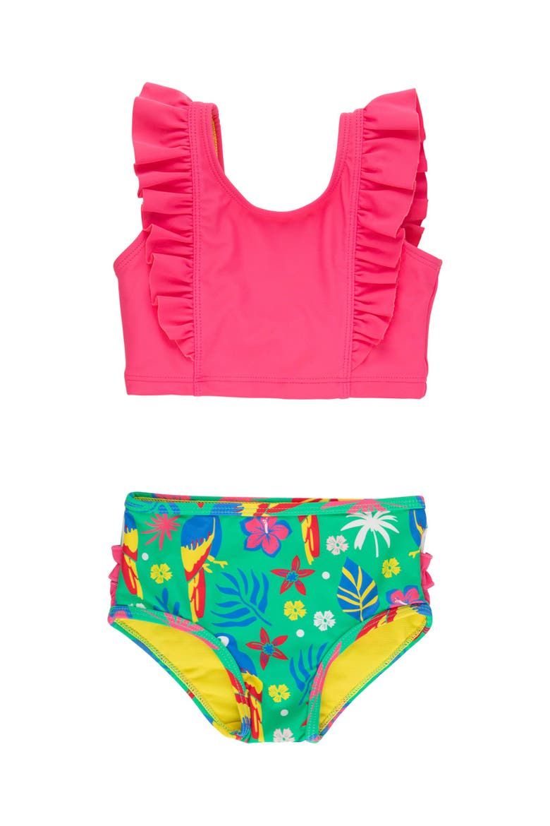 UPF50 Waterfall Tankini, Main, color, Parrot Palms