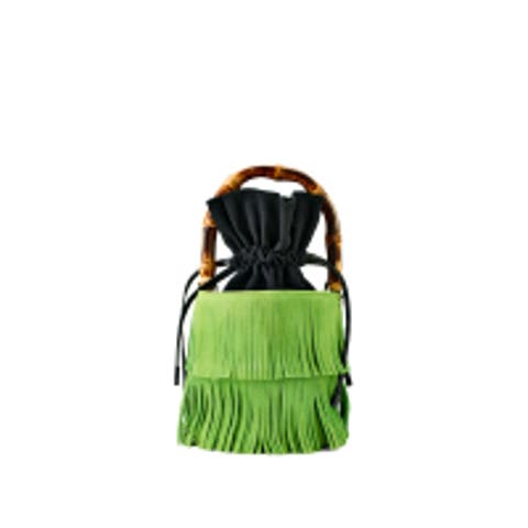 Tiki Fringe Suede Bag