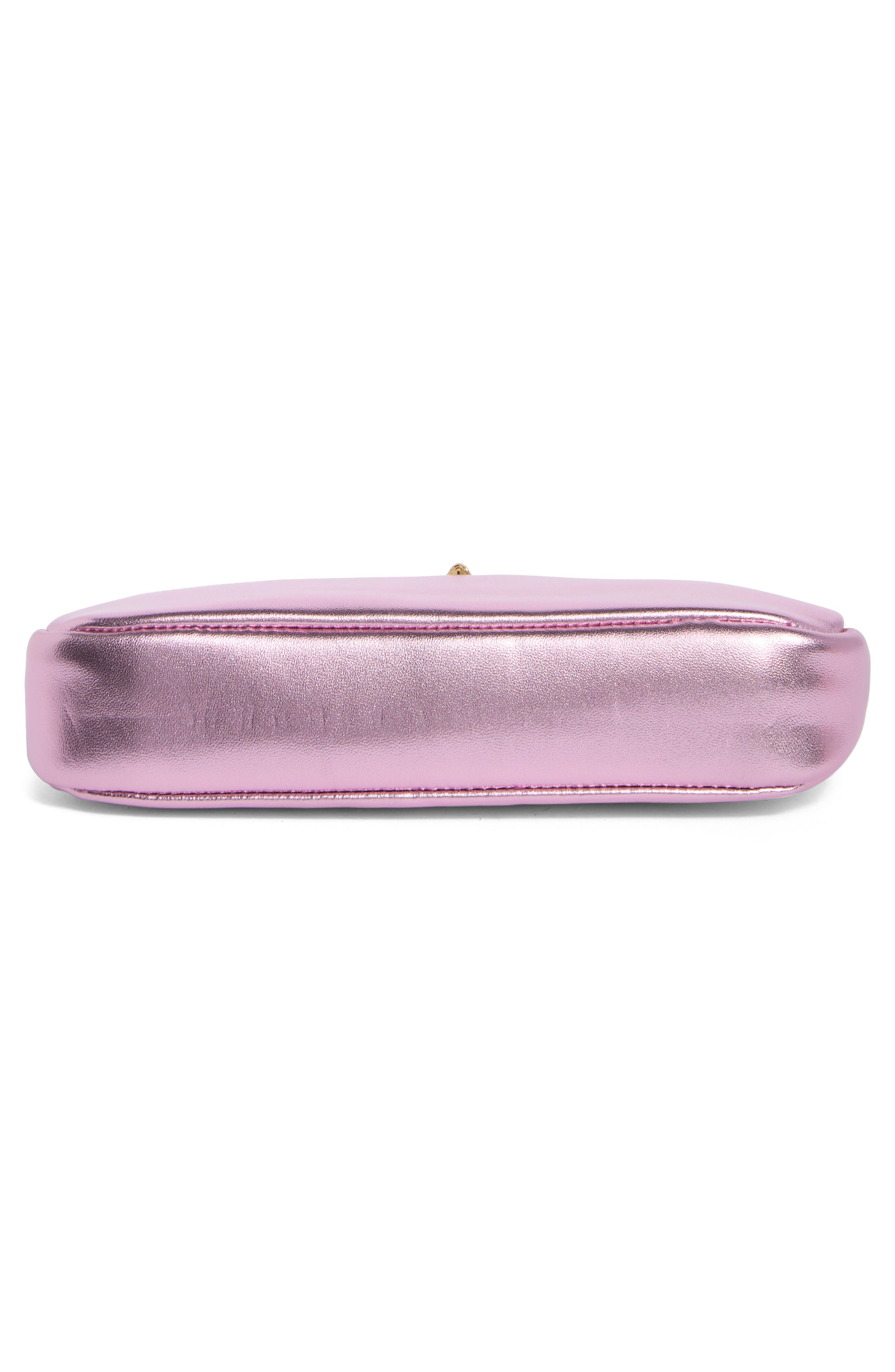 Highgate Small Leather Wristlet, Alternate, color, PINK