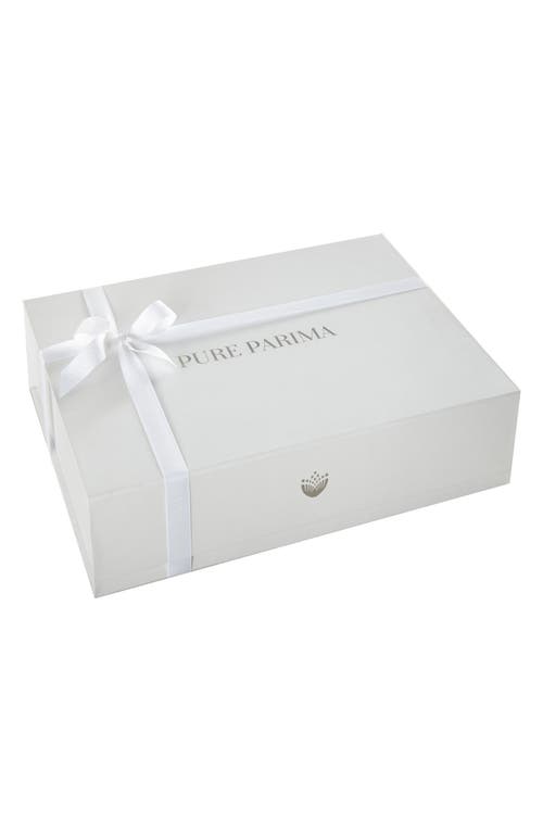 Pure Parima 500 Thread Count 100% Certified Egyptian Cotton Sateen Double Hemstitch Yalda Duvet Cove In Gray