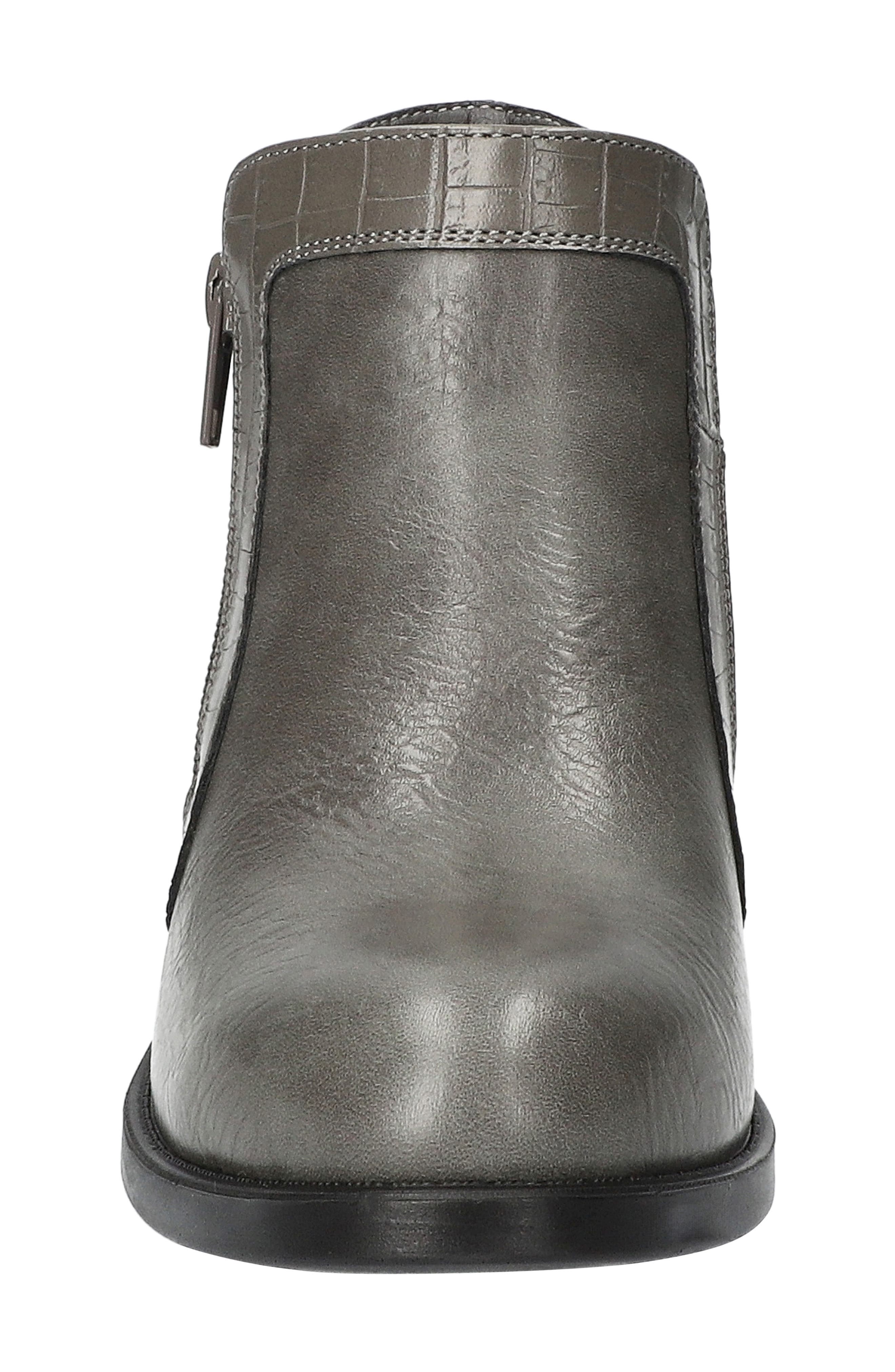 Bradley Faux Leather Bootie, Alternate, color, GREY CROCO
