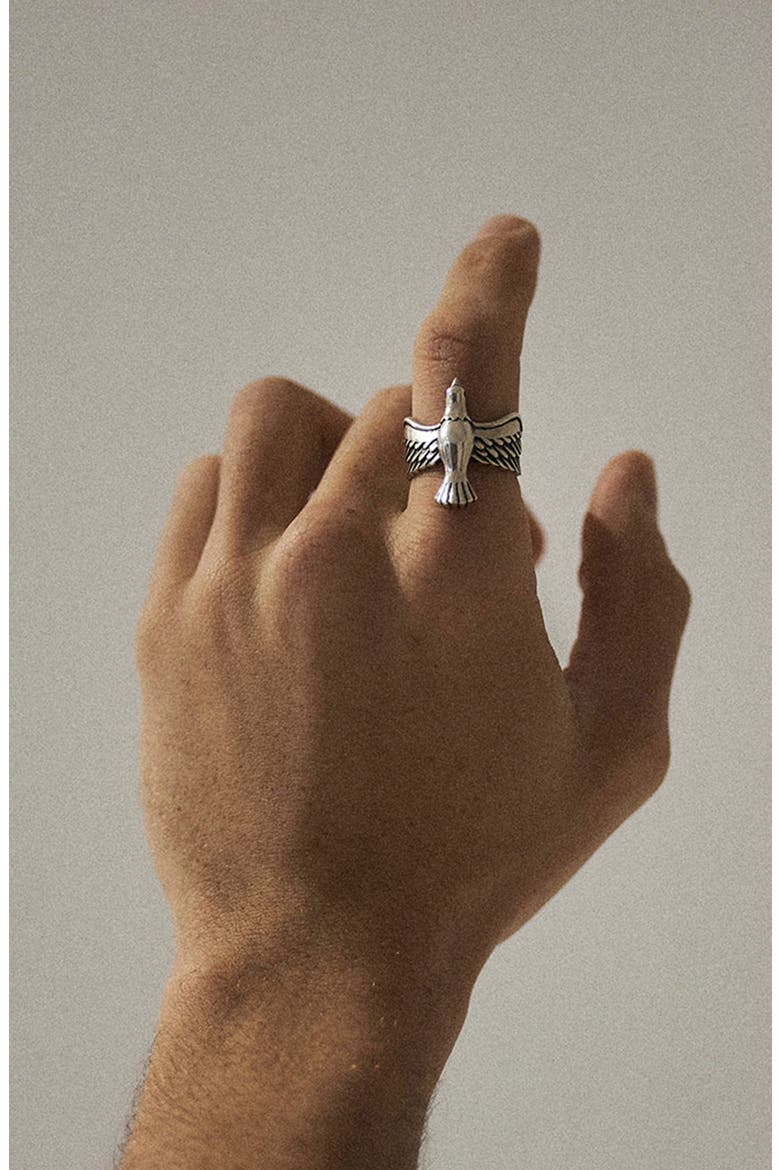 Dove Ring, Alternate, color, SILVER