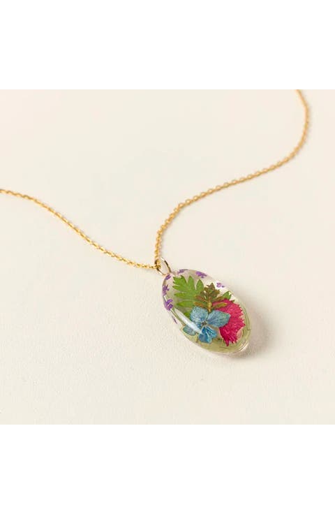 Mother and Daughter Flower Necklace by Belart