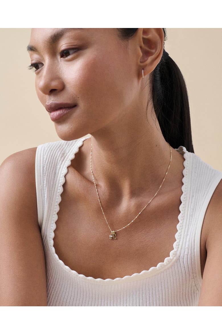 Hamsa Diamond Necklace, Alternate, color, Hamsa