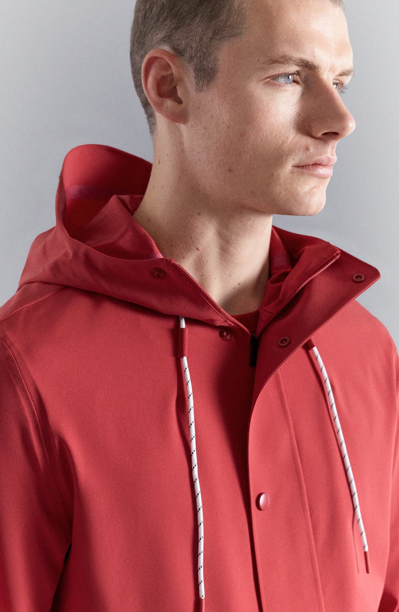 MANGO Water Repellent Thermolite<sup>®</sup> Hooded Jacket, Alternate, color, Red