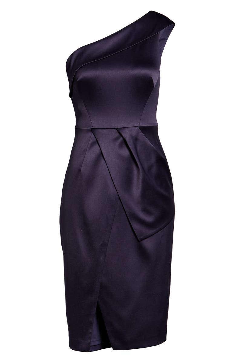 Vince Camuto One-Shoulder Cocktail Dress, Alternate, color, 