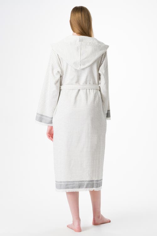 Olive And Linen Olive & Linen Bliss Turkish Towel Set With Robe In White
