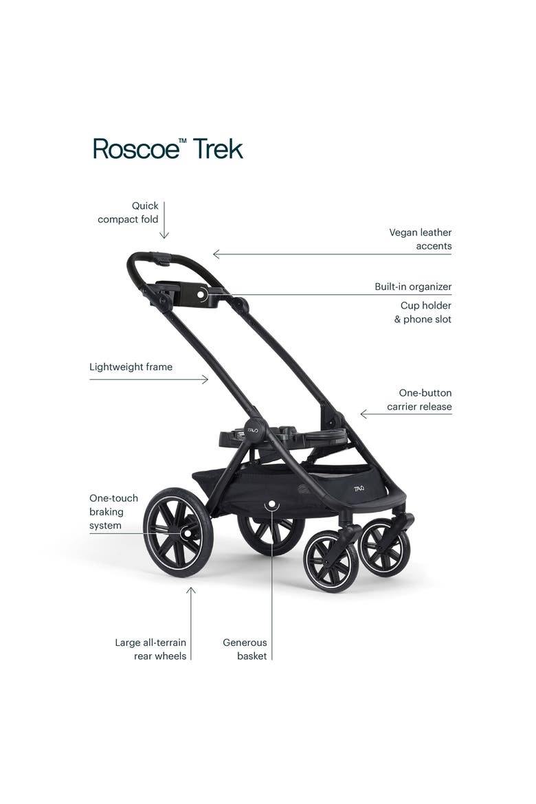 Maeve™ iso6X Pet Car Seat & Roscoe™ Trek Stroller, Alternate, color, ONYX
