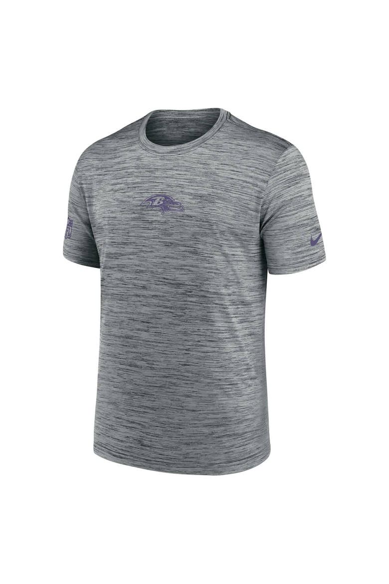 Men's Nike Gray Baltimore Ravens Sideline Velocity Performance T-Shirt, Alternate, color, Gray
