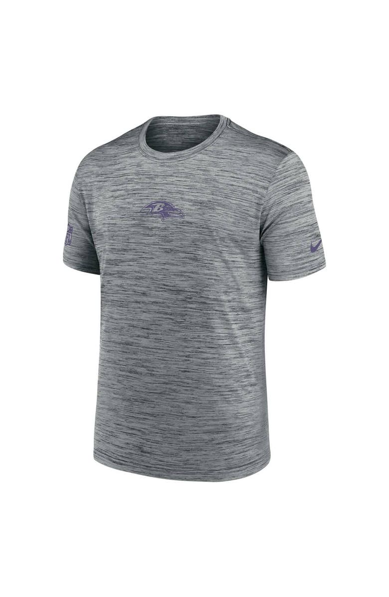 Nike Men's Nike Gray Baltimore Ravens Sideline Velocity Performance T-Shirt, Alternate, color, Gray
