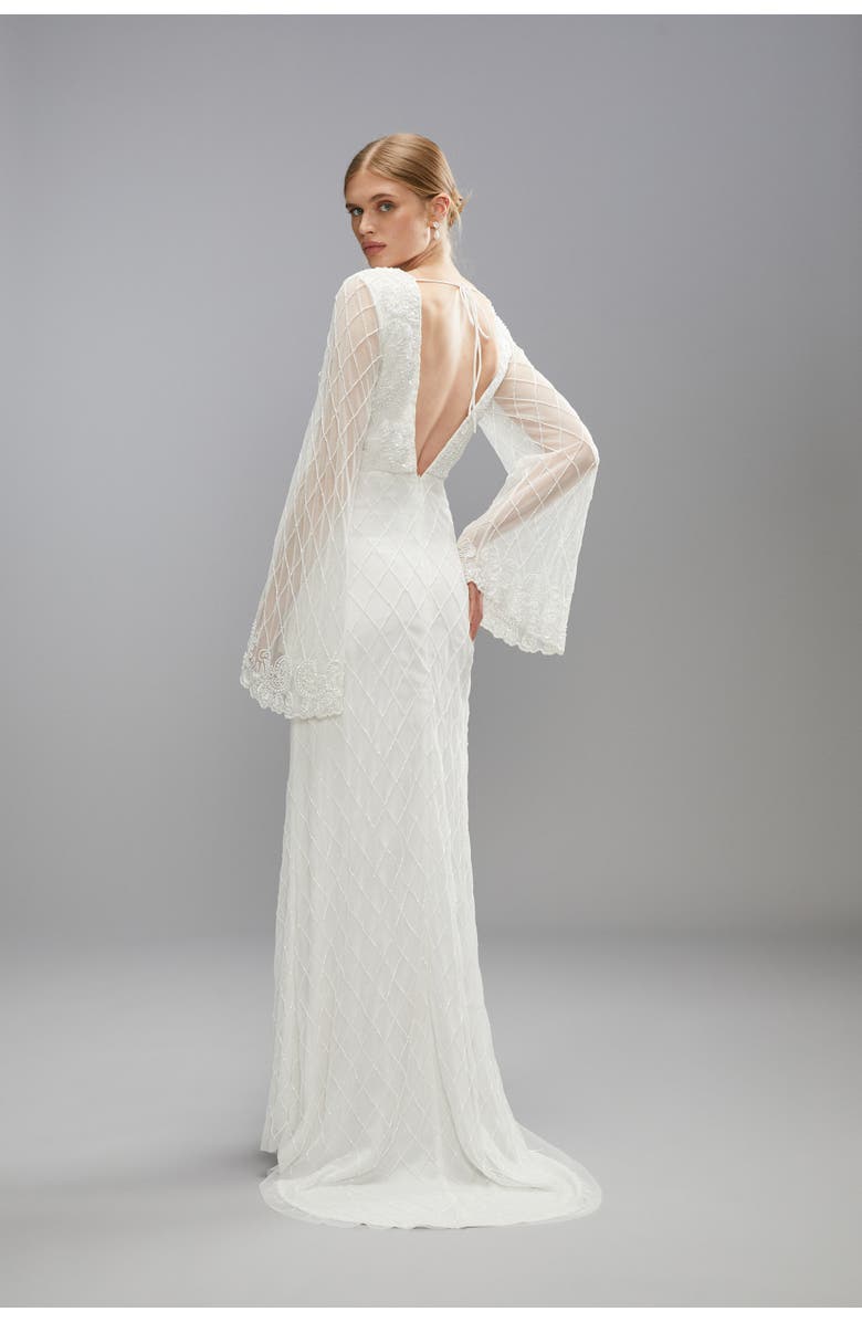 Coast Embellished Bridal Maxi Dress, Alternate, color, Ivory