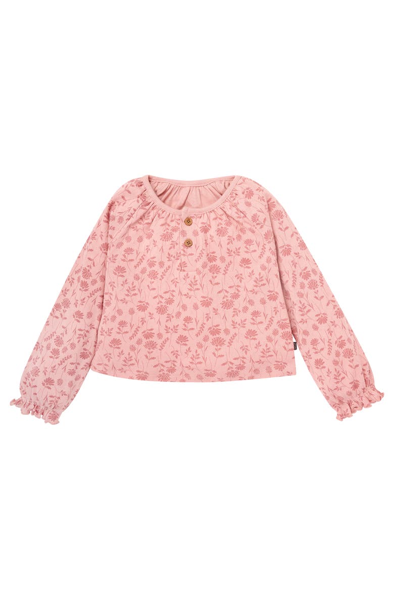 Modern Moments<sup>™</sup> by Gerber Henley Tops and Paperbag Pants Set, Alternate, color, Rose