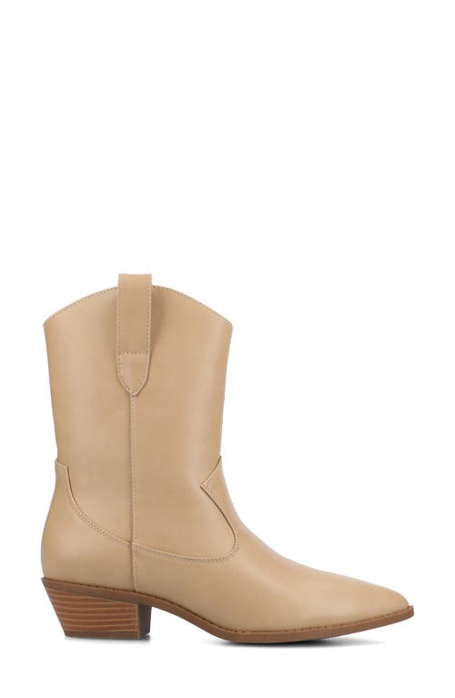 Journee Collection Fritzie Western Ankle Boot In Brown