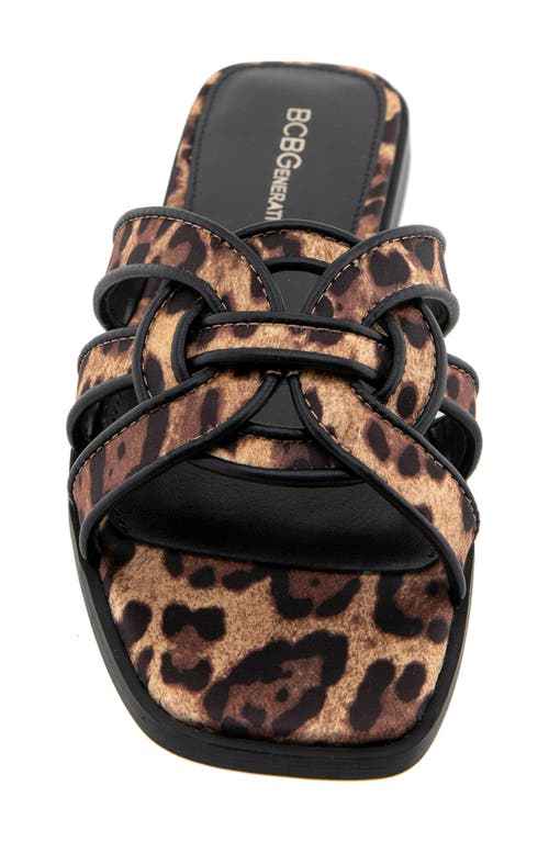 Bcbgeneration Meltem Slide Sandal In Cheetah