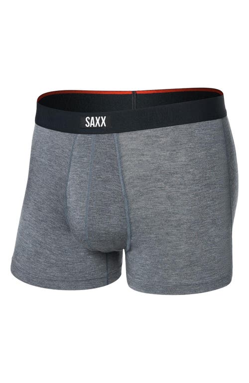 Saxx Vibe Xtra Soft Comfort Trunks In Gray