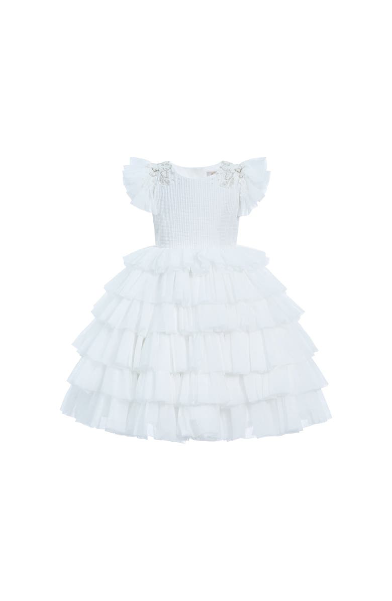 Tulleen Elrose Dress, Alternate, color, White