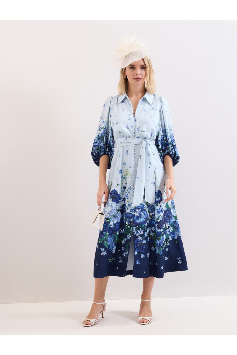 Noella Shirt Dress, Alternate, color, Pale Blue