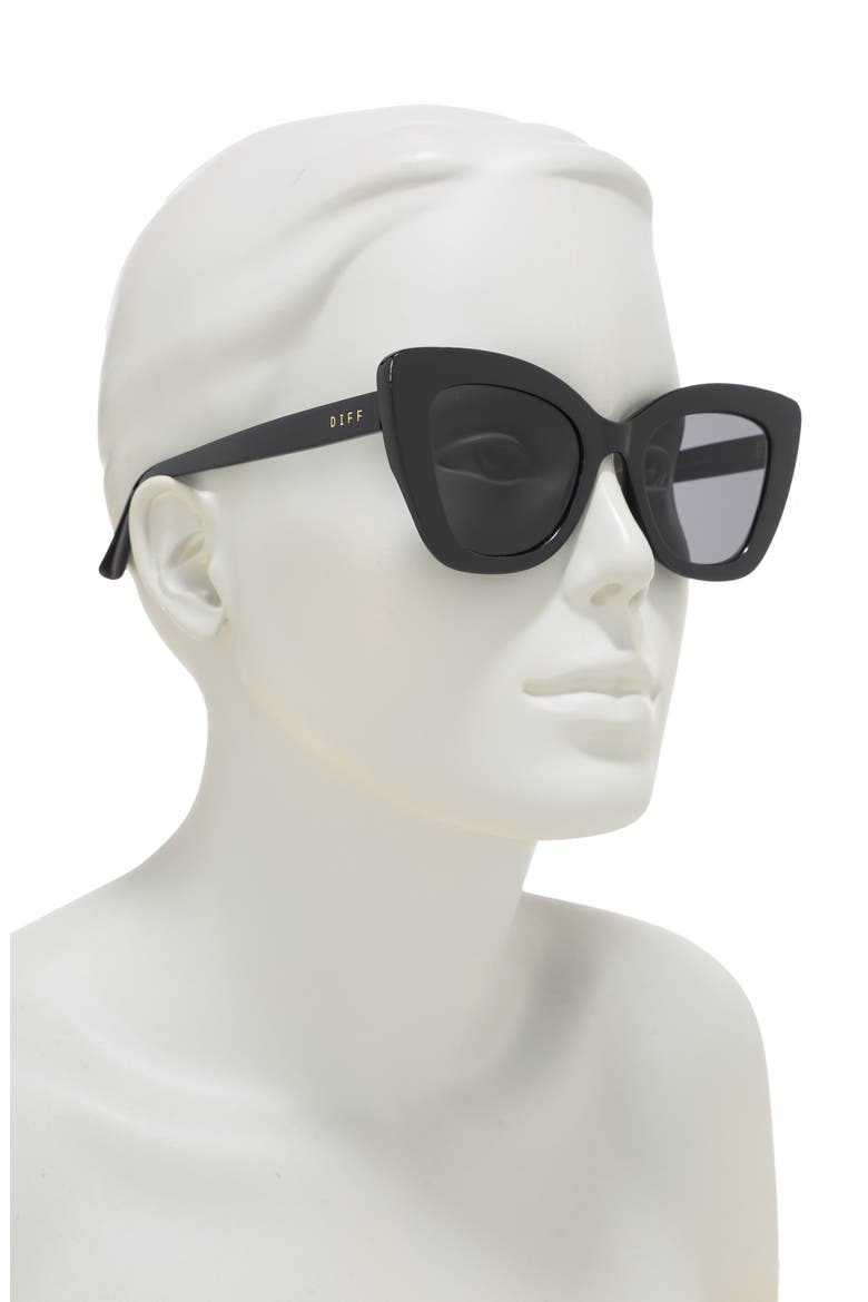 52mm Melody Sunglasses, Alternate, color, BLACK