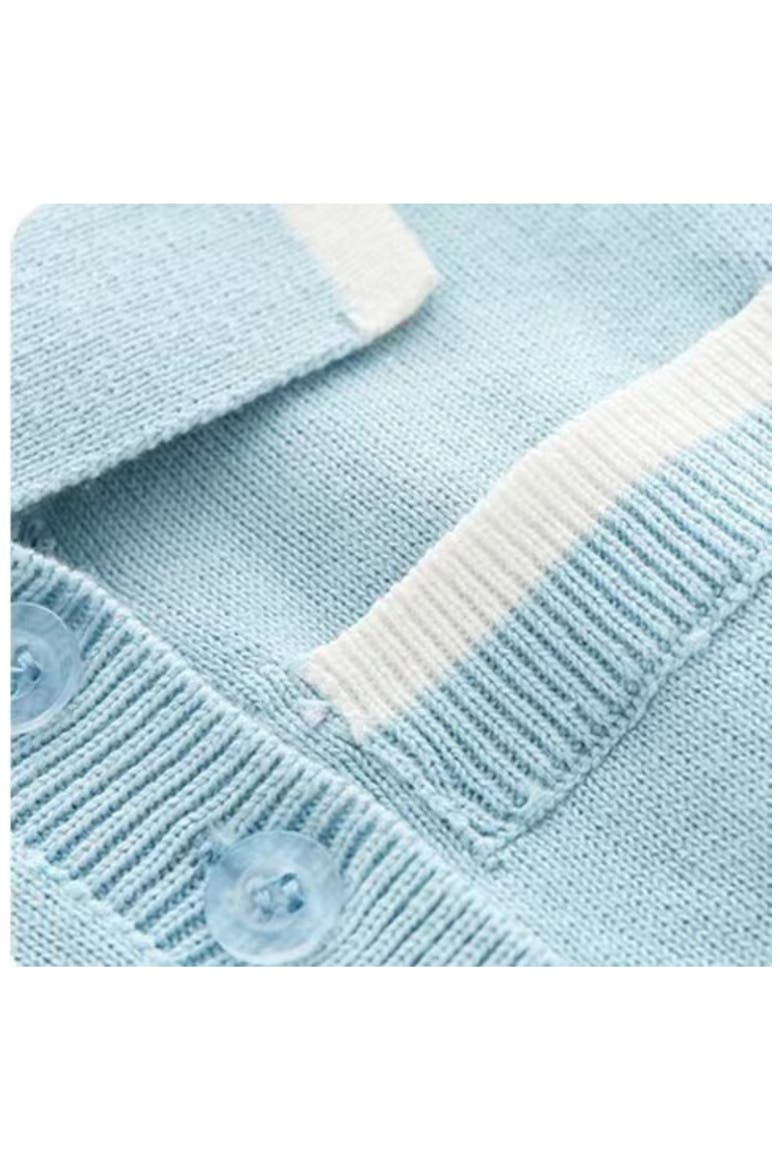 Winston Knit Cotton Romper, Alternate, color, BLUE