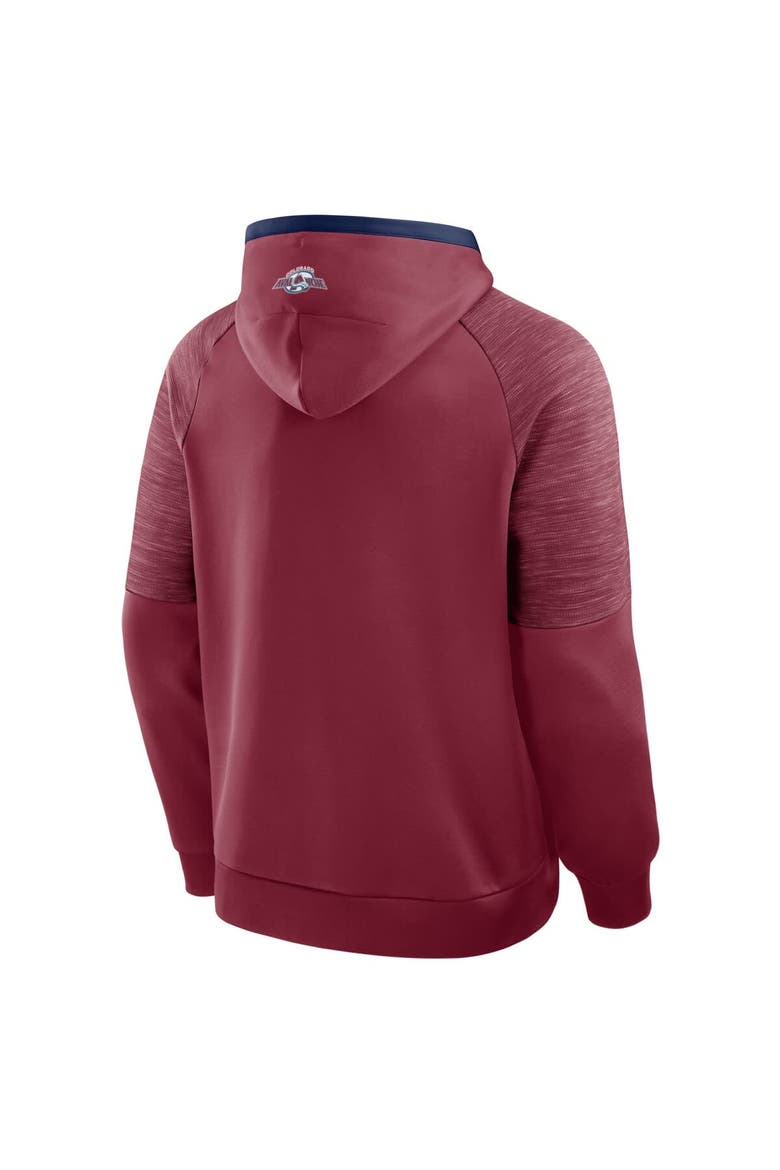 Men's Fanatics Burgundy Colorado Avalanche Goaltender Defender Pullover Hoodie, Alternate, color, Burgundy