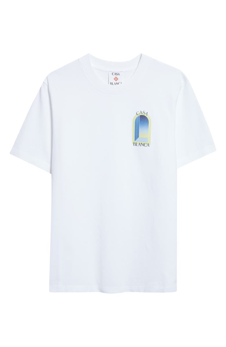 Casablanca Arches Classic Organic Cotton Graphic T-Shirt, Alternate, color, Bright White