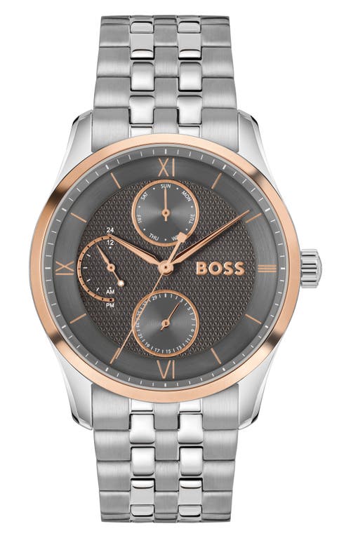 Hugo Boss Boss Principle Master Chronograph Watch, 41mm In Gray