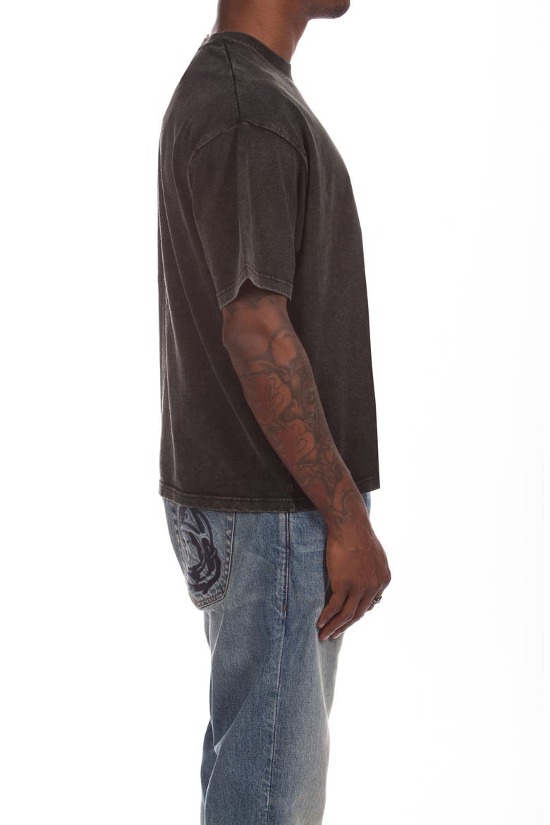 Faded Curve Graphic T-Shirt, Alternate, color, BLACK