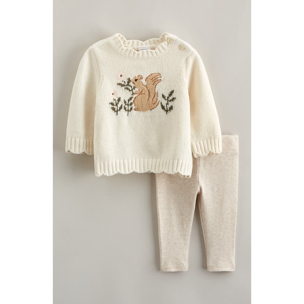 Nordstrom Plush Icon Sweater & Leggings Set In White