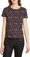 Alice + Olivia Rylyn Stace Face Cotton Tee