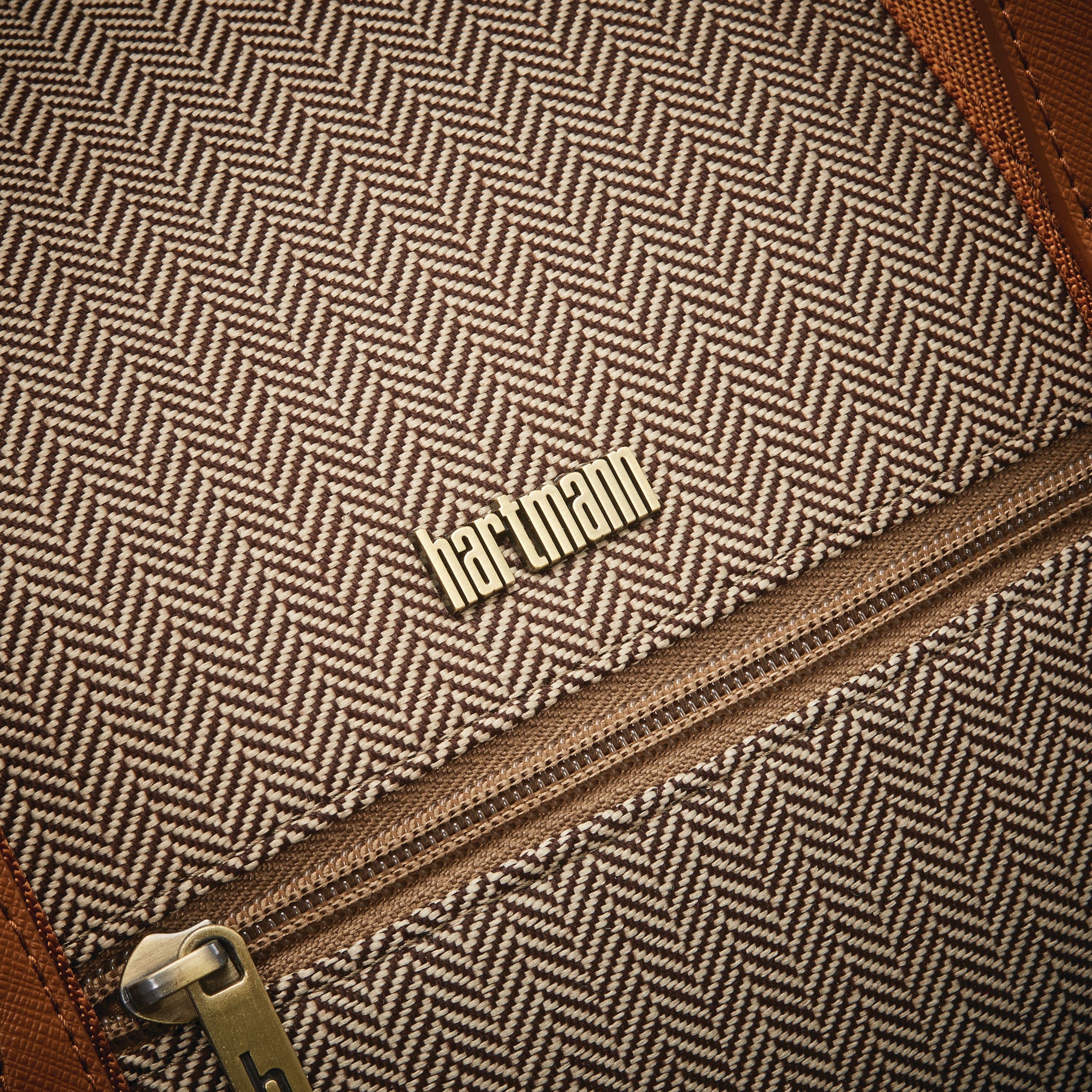 Herringbone Deluxe Weekend Duffel Bag, Alternate, color, Terracotta Herringbone