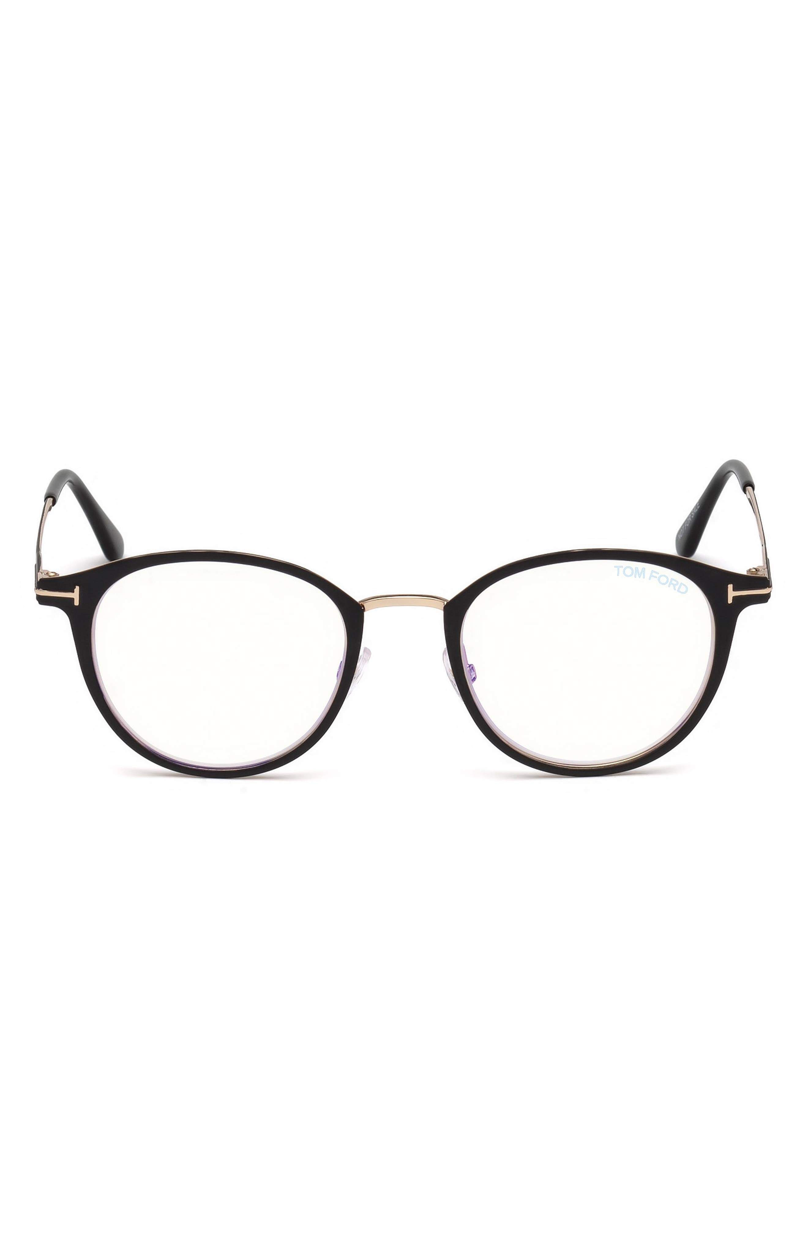 TOM FORD 49mm Small Oval Optical Glasses