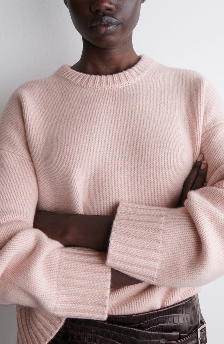 COS Raven Cash Cashmere Crewneck Sweater, Alternate, color, 