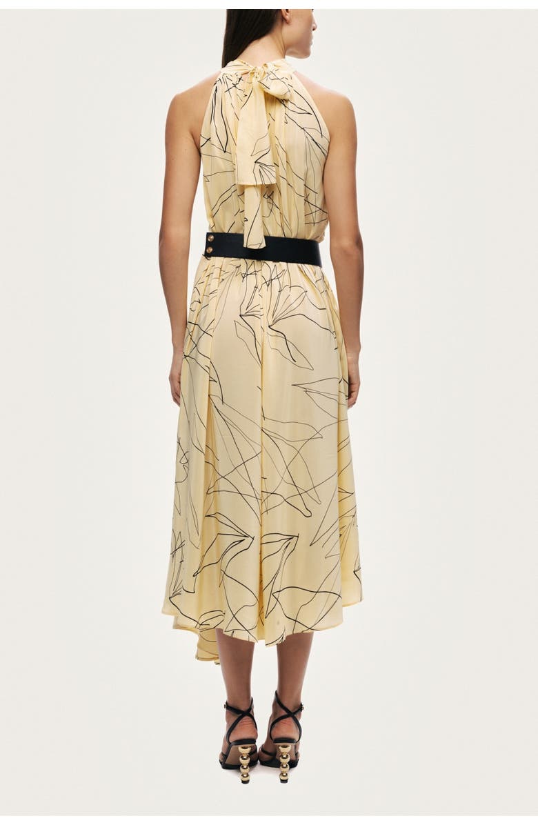 Nocturne Printed Halter Midi Dress, Alternate, color, Multi-Colored