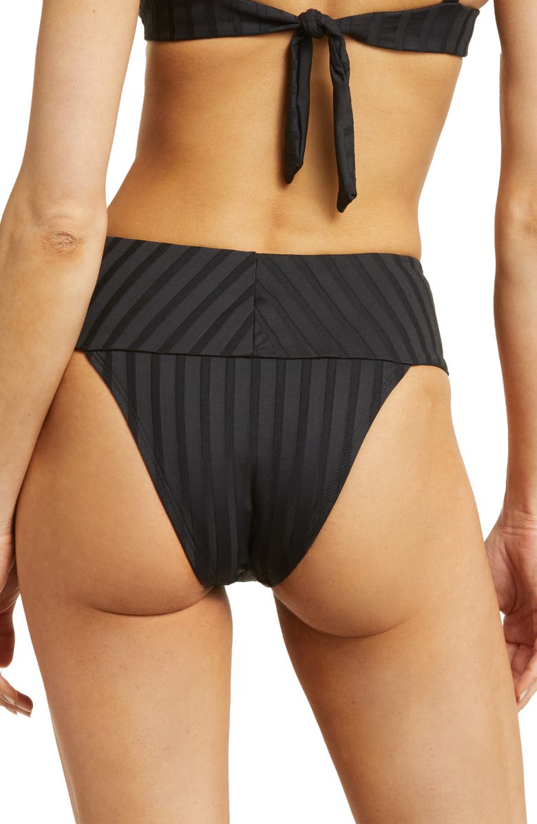 Vitamin A<sup>®</sup> Emmi High Waist Rib Bikini Bottoms, Alternate, color,