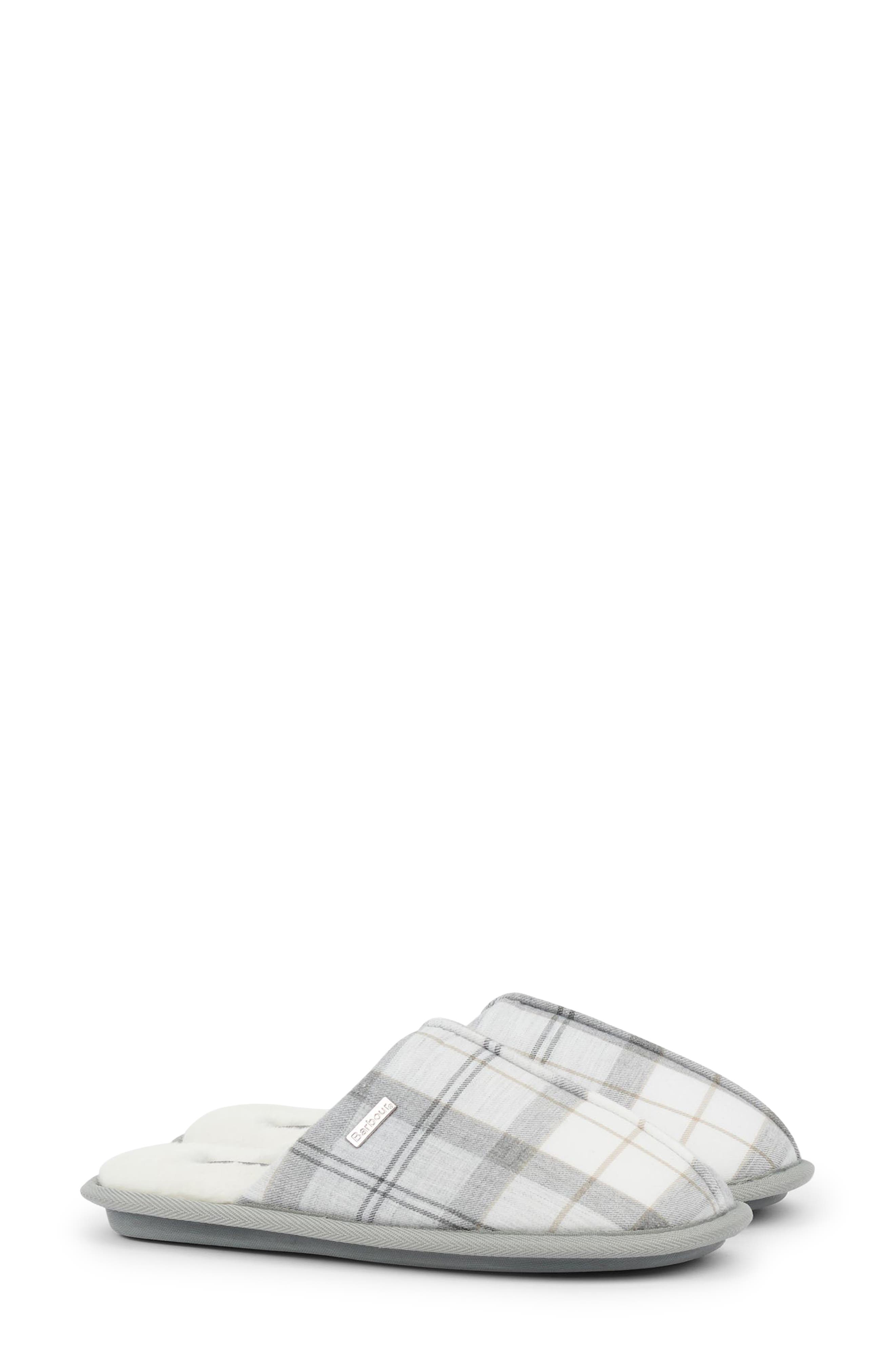 Barbour Maddie Faux Fur Lined Mule Slipper, Main, color, 