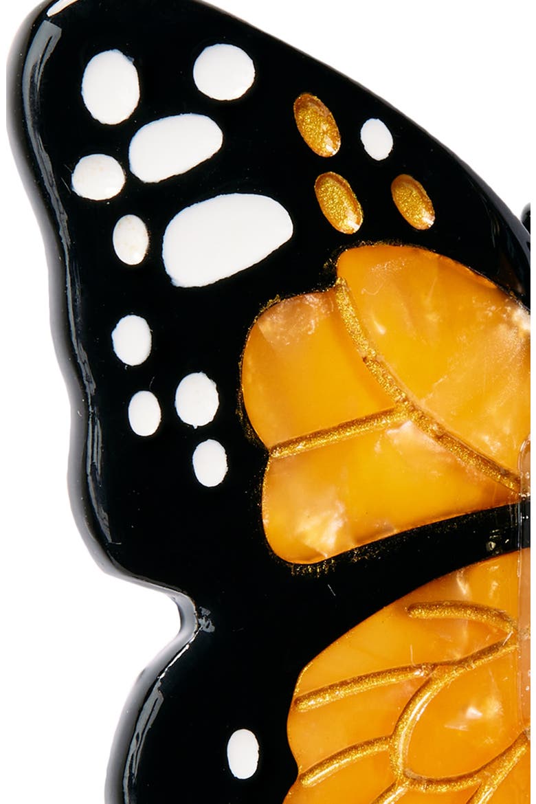 Mini Monarch Hair Claw Clip, Alternate, color, ORANGE