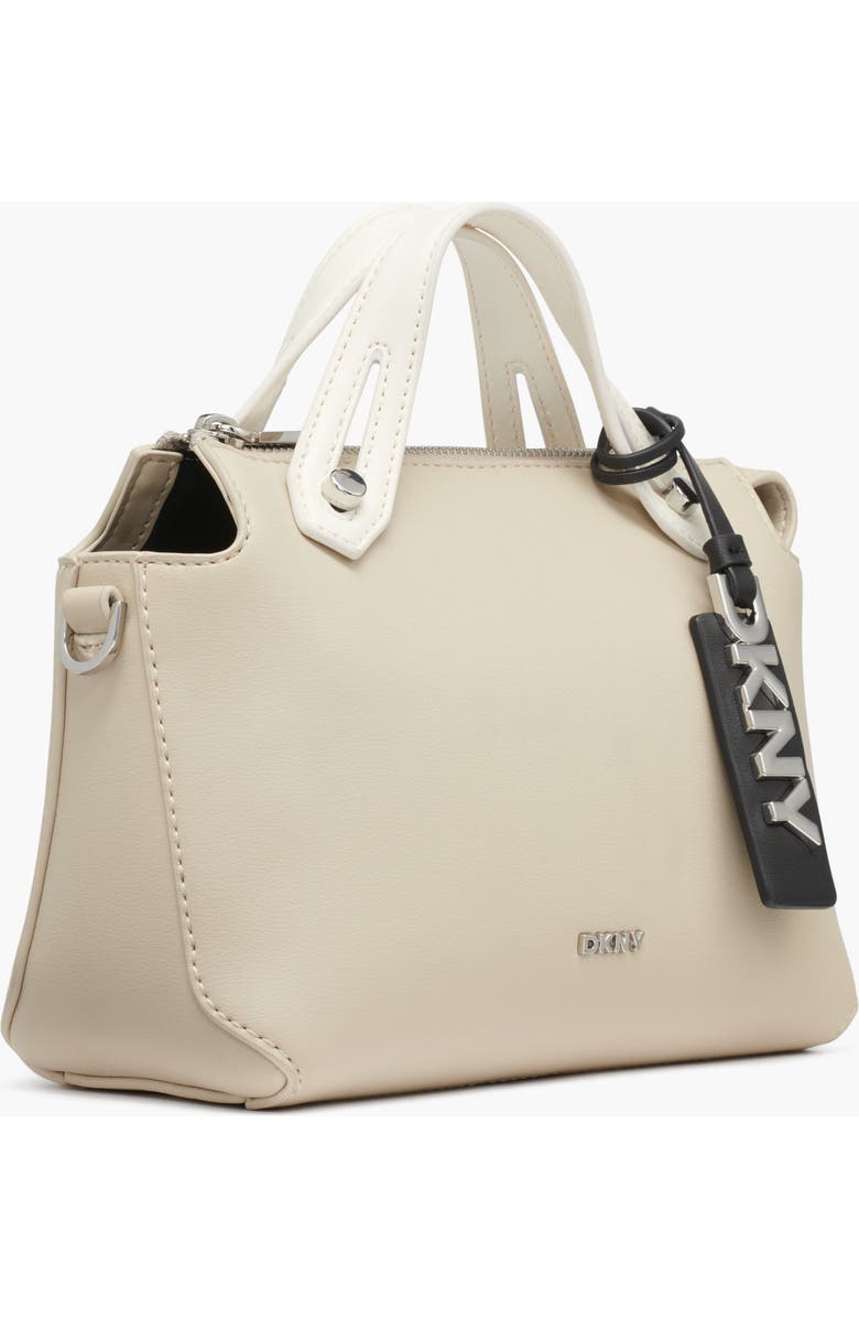 DKNY Louisa Small Satchel, Alternate, color, Light Taupe Combo