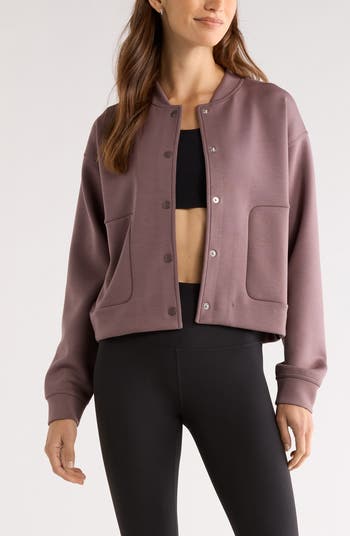 Zella Luxe Snap Front Jacket | Nordstrom
