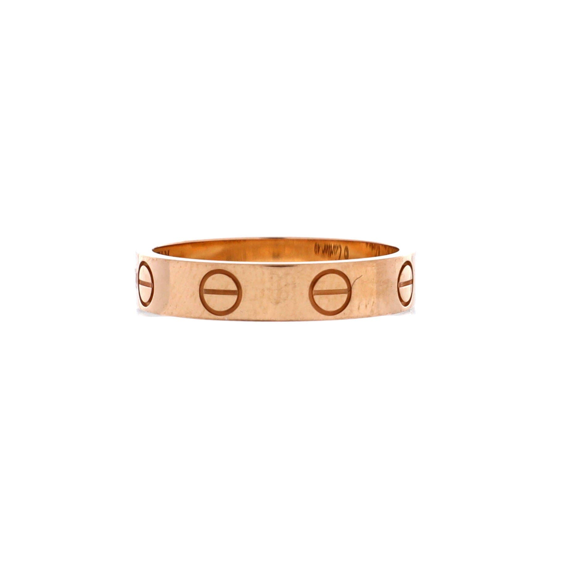 Love Wedding Band Ring 18K Rose Gold, Alternate, color, Metallic Gold
